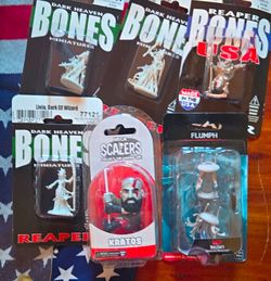 Miniature Figures Lot – Reaper Bones, NECA, D&D