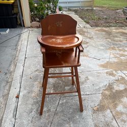 Antique Baby High Chair