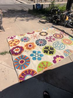 7x10 colorful rug