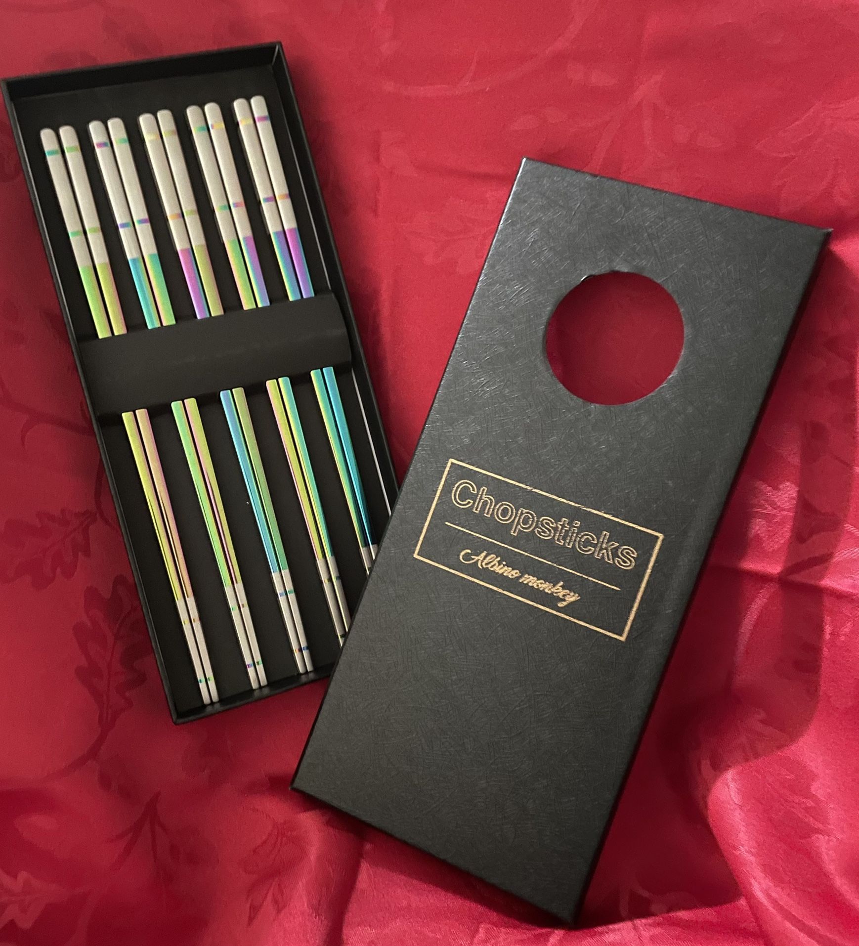 Reusable Chopsticks - Extra Long 9" 5 Pairs per Pack -Safe Stainless Steel
