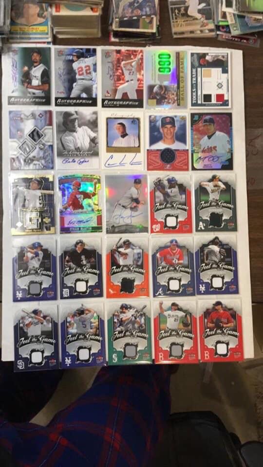 Sports cards game used and autos