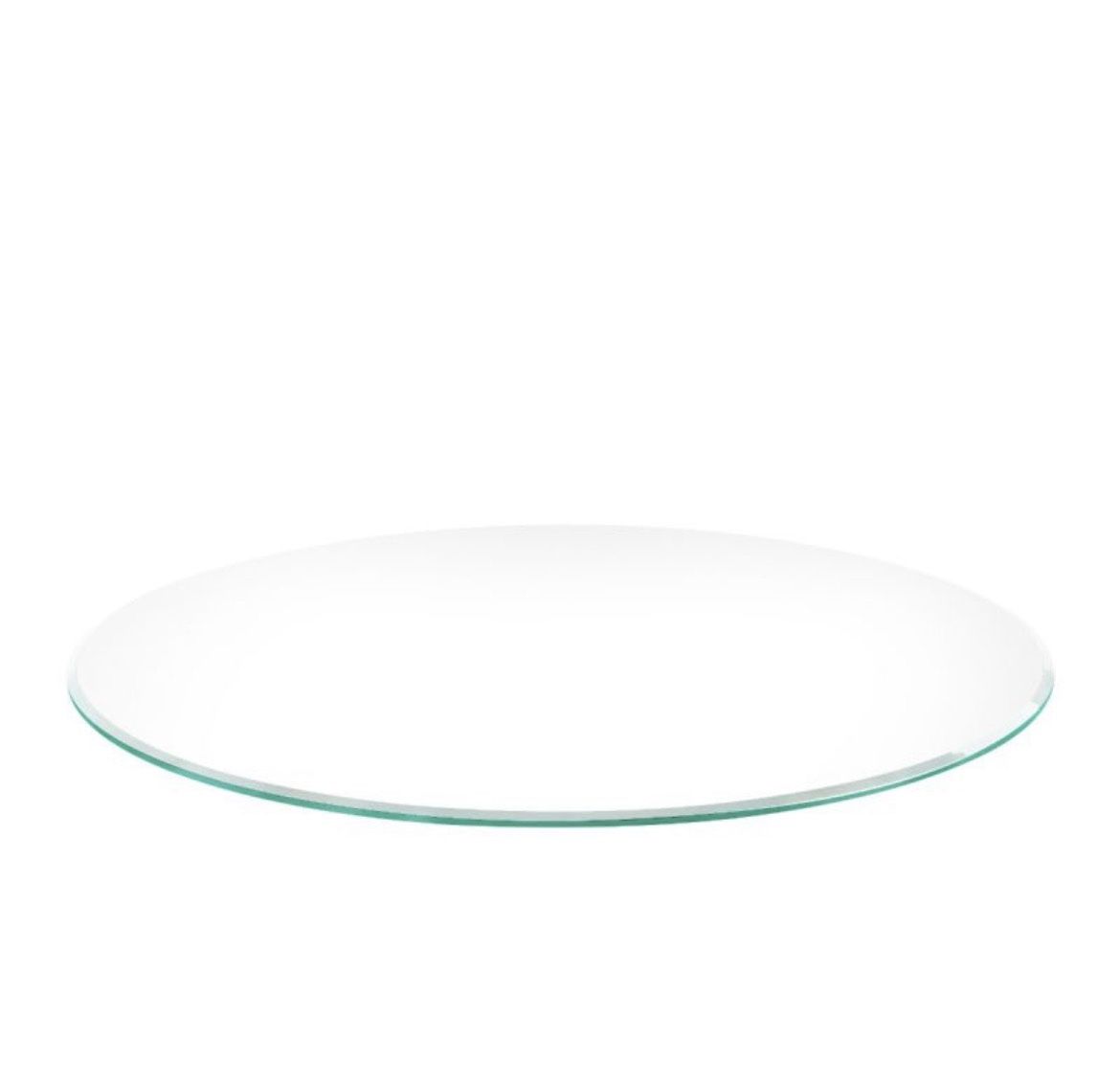 54 Inch Clear Round Glass Table Top