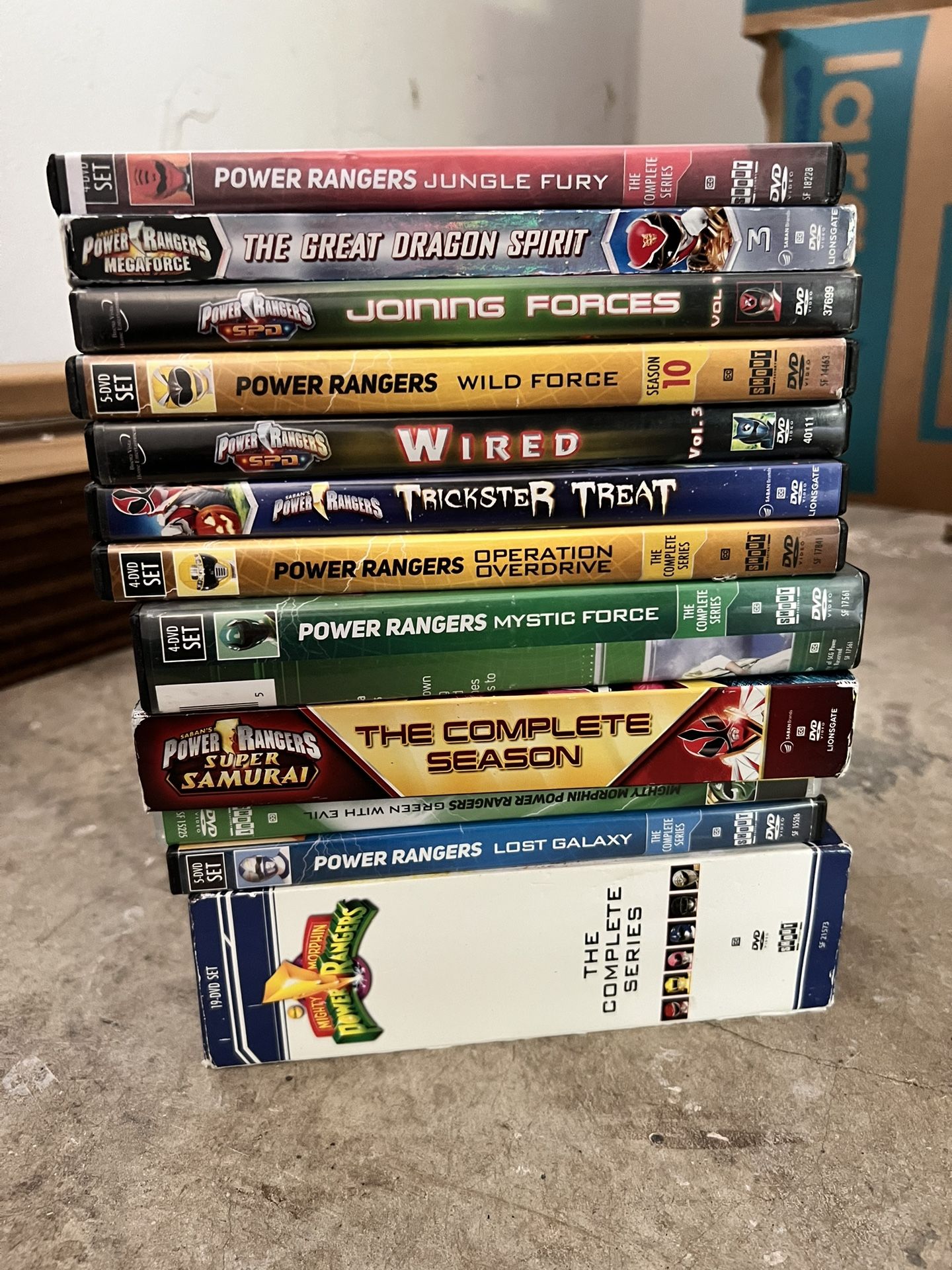 Power Rangers DVDs. Set 1.