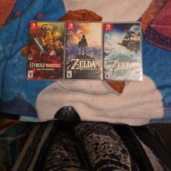 Zelda Lot Of 3 Switch Games