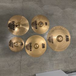 5 sabian Cymbals 