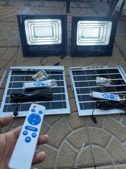 brand new solar light $70 the pair located in fontana