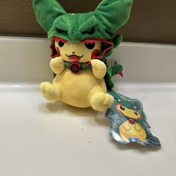 New Pikachu In A Rayquaza Pancho Pokemon Plush