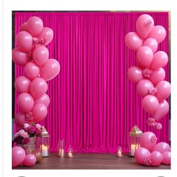 Pink Backdrop Curtains