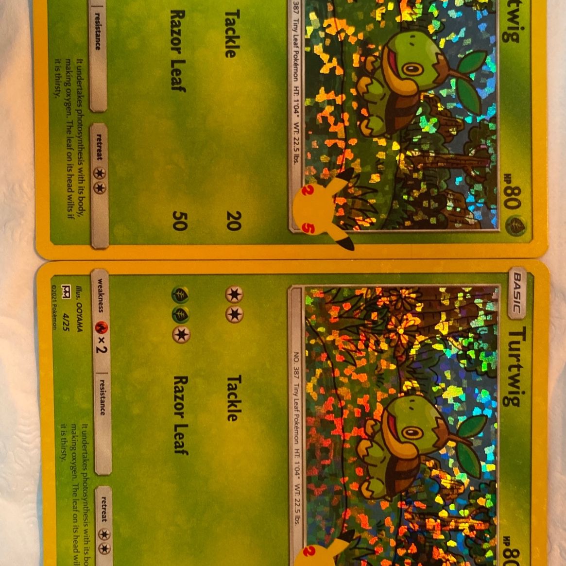 McDonald’s Turtwig Holo Misprint Pokémon Card