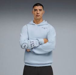 Puma x HYROX Cloudspun Hoodie Light Blue Lucite Sz. XL NWT