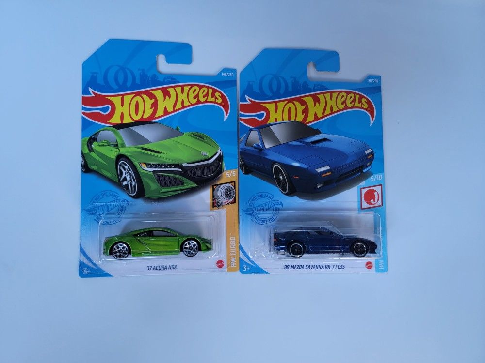 Hot Wheels-' 17 Acura NSX/' 89 Mazda Savanna Rx-7