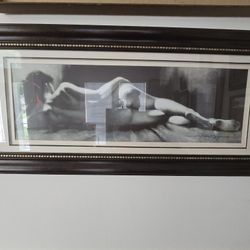 The woman's Body,  Beautiful glass picture