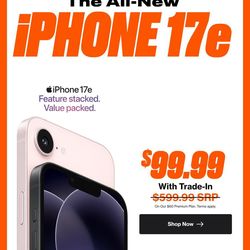 iPhone 17e for $99.99