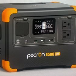 PECRON E500 LFP Portable Power Station 600W/576WH (see Description)