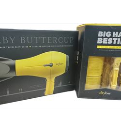 Drybar: Baby Buttercup Travel Blow-Dryer & Big Hair Besties Rollers/Clips Set