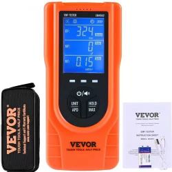 3-in-1 EMF Meter, 5Hz-6GHz, Handheld Rechargeable Electromagnetic Field Radiation Detector, Digital LCD EMF Tester for EF MF RF Home Inspections Outdo
