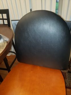 6 black barstool cushions brand new