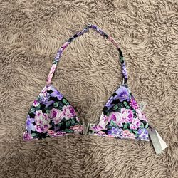 Victoria’s Secret VS Shine Hardware Halter Bikini Top 