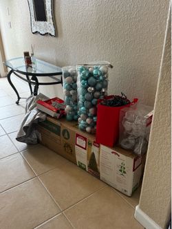 Christmas tree with tree decor
