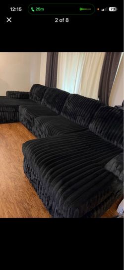Midnight madness U shape couch large
