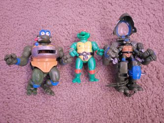 1992, 1993, and 1996 Ninja Turtle Figures 