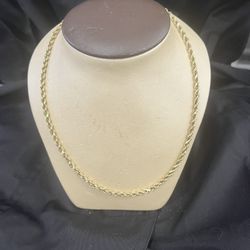 10 Karat Gold Rope Chain