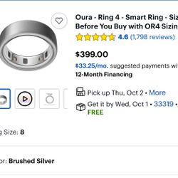 OURA RING 4 Size 8