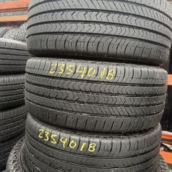 18” tires goodyear 235/40/18 with free installation $60 each 