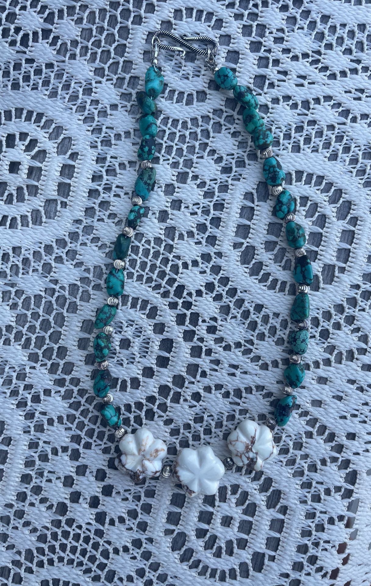 Turquoise and Sterling Silver Necklace