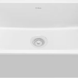 KRAUS Turino 30” Drop-In Undermount Fireclay Single Bowl Kitchen Sink