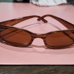 Vintage Ray-Ban RB 2129 Women's Sidestreet Brown Sunglasses Preowned 