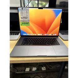 Apple 16" MacBook Pro Retina M2 Pro 12-Core CPU, 19-Core GPU, 16GB Ram, 512GB SSD 2023