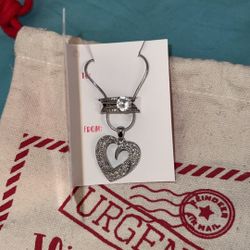 Heart Shaped Necklace With Ring