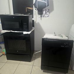 Stove, Dishwasher, Microwave Set