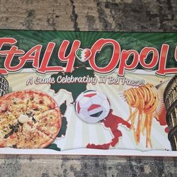 Italy Opoly "A Game Celebrating Il Bel Paese!" Long Board! Brand New & Sealed!!!