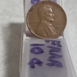 1944 Wheat Penny Error Missing L IN LIBERTY AND S OVER D DOUBLING 