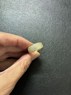 925 Sterling Silver Band Ring.(gold Plated)