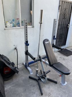 Fitness gear bench clearance set