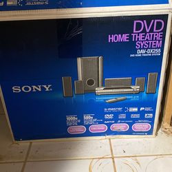 Sony DAV-DX255 - 5 Disc DVD Changer 5.1 Ch Home Theater Receiver w/ Speaker