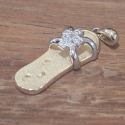 Silver 925 Medal Footprints 