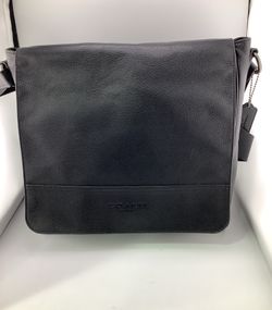 Coach Black Houston Map Bag