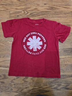 Red Hot Chili Peppers Toddler Shirt, Size 3T