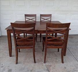 Large Dining Table & 4 Chairs