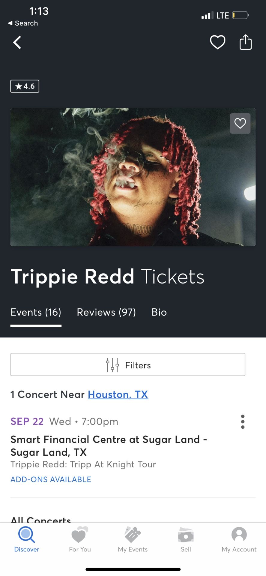 GA Trippie Redd Tickets (2)
