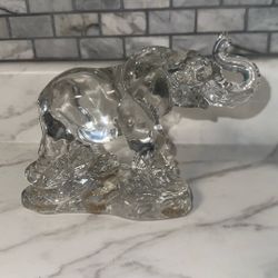 Vintage Princess House crystal elephant figurine