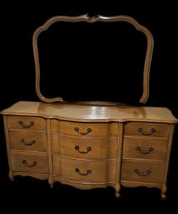 French Provincial Dresser & Mirror
