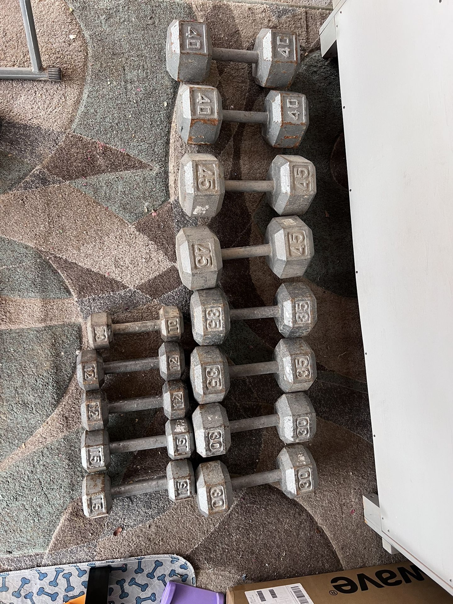 Metal Hex Dumbbells Buy  $1.00 Per Lb 