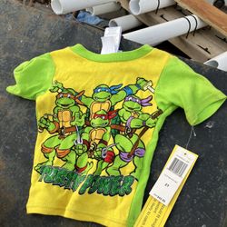 NEW Toddler Boys  2T Mutant Ninja Turtles  T-Shirt NOS