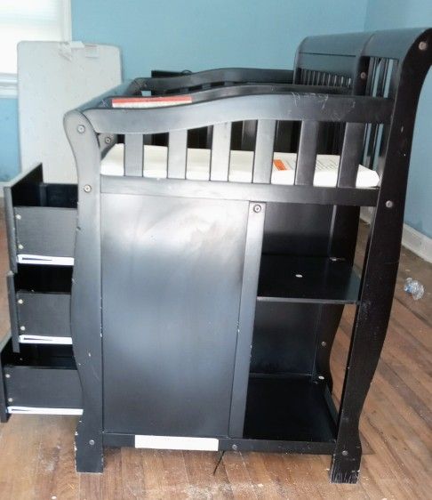Baby Crib Dark Brown