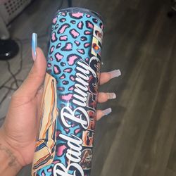 Bad Bunny 20 Oz Sublimation Tumbler